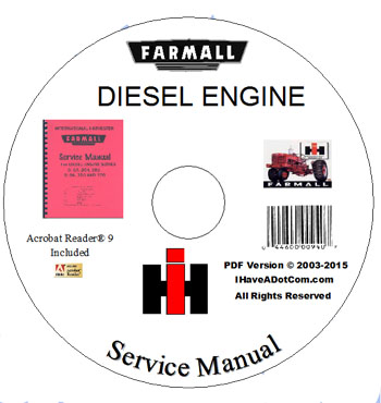 Farmall 4 cylinder Diesel Engine Service Manual PDF
